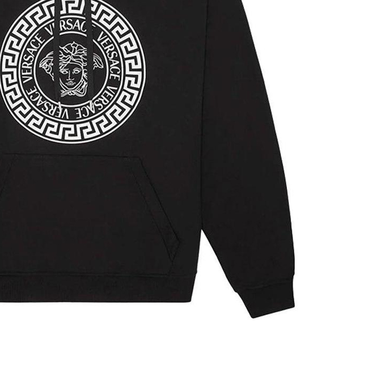 VERSACE  Black Medusa Letter Print Hoodie Sweatshirt. A89514S-A234889-2B150 圖 7