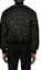 Shop VERSACE Black Patterned Jacquard Bomber Jacket 1012669-1A08759-1B000