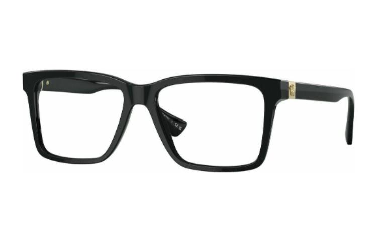 VERSACE  Black Rectangular Optical Frame with Side Lettering. VE3328GB1