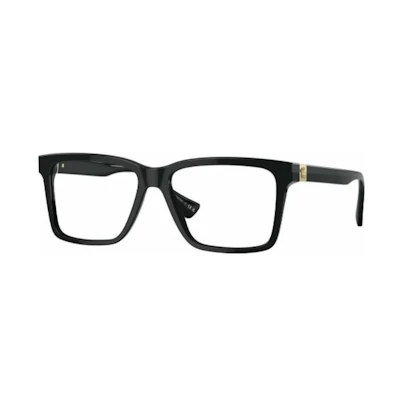 VERSACE Black Rectangular Optical Frame with Side Lettering. VE3328GB1