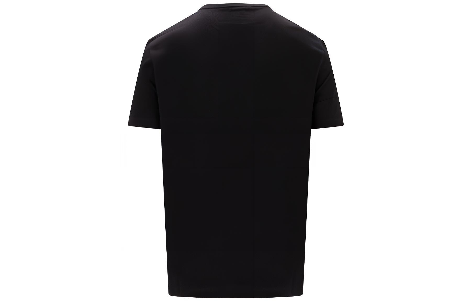 Lookbook VERSACE Kaos Hitam Rhinestone Crewneck Lengan Pendek Gaya Kasual FW21 A779871A084911B000