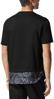 VERSACE Camiseta Negra de Manga Corta con Diseño de Logo Bordado 1013945-1A09484-1B000 Shop VERSACE Camiseta Negra de Manga Corta con Diseño de Logo Bordado 1013945-1A09484-1B000