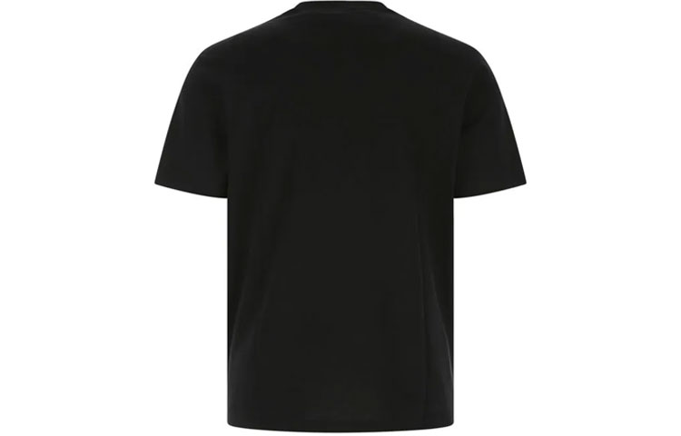 VERSACE  Black Short Sleeve T-Shirt with Logo Print Crew Neck Casual Wear 1006441-1A04408-1B000 圖 3