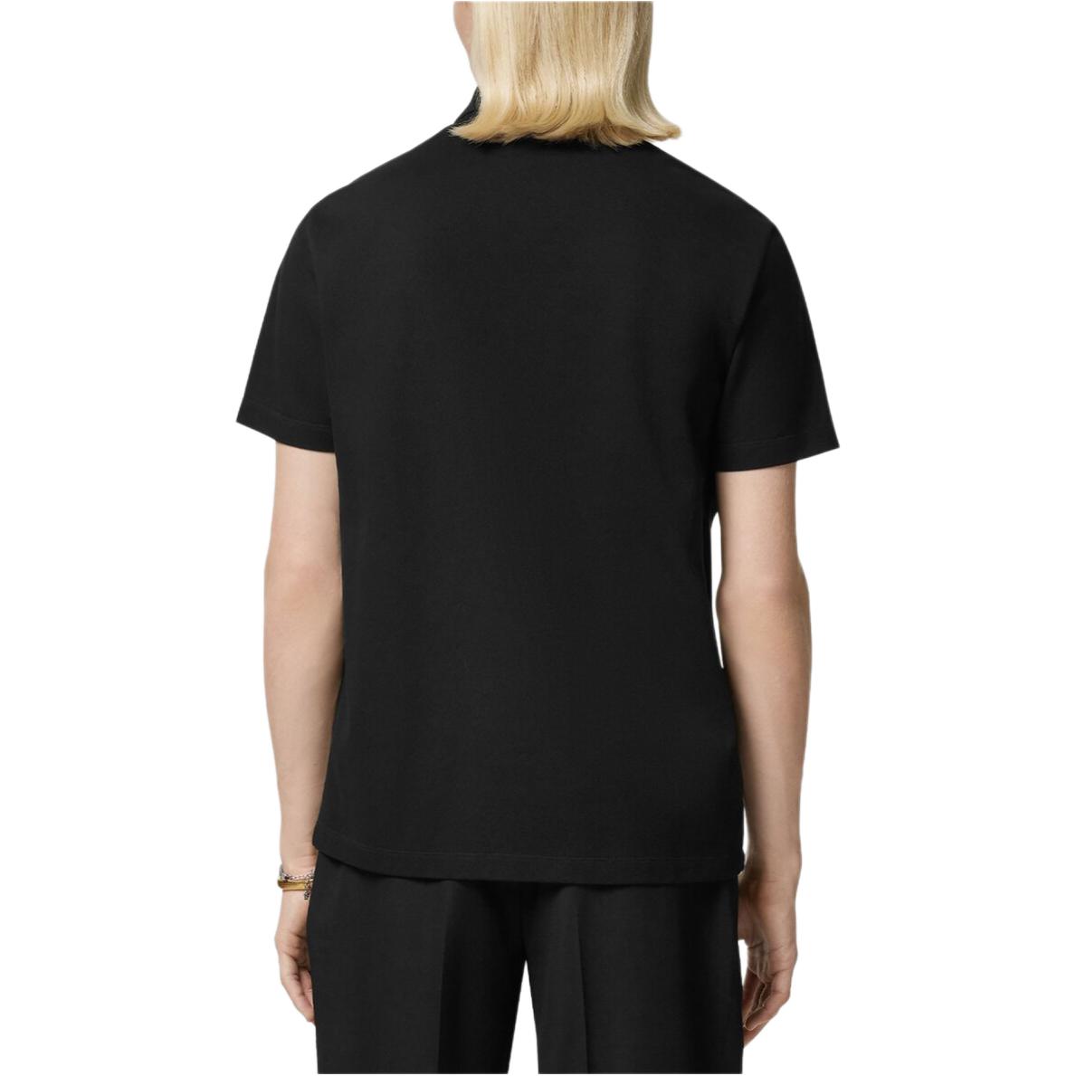 VERSACE  Black Slim Fit Polo Shirt with Solid Color Logo Design 1013906-1A11305-1B000 圖 5