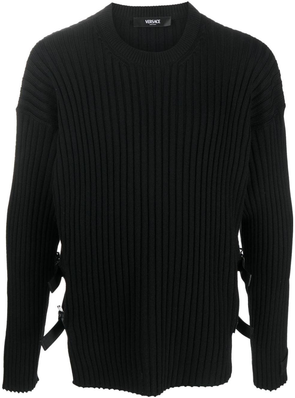 versace-black-solid-color-crew-neck-long-sleeve-knit-sweater-casual-1011790-1-a08069-1-b000