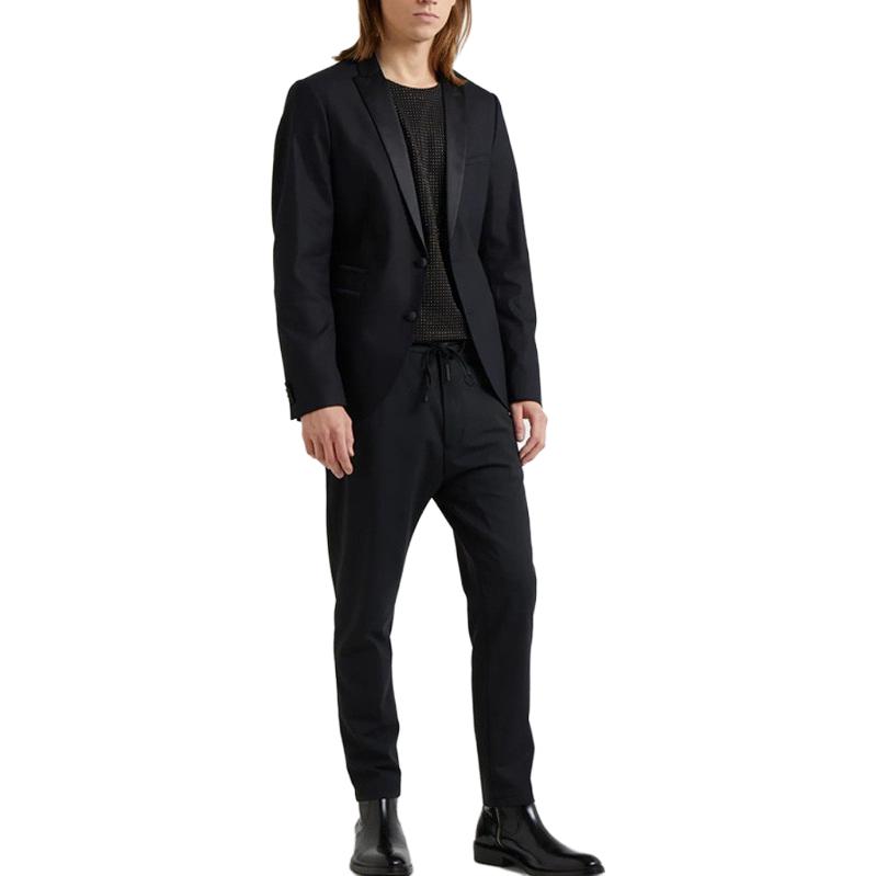 VERSACE  Black Solid Color Crew Neck Short Sleeve T-Shirt V800683R4-VJ00180-V1008 圖 3