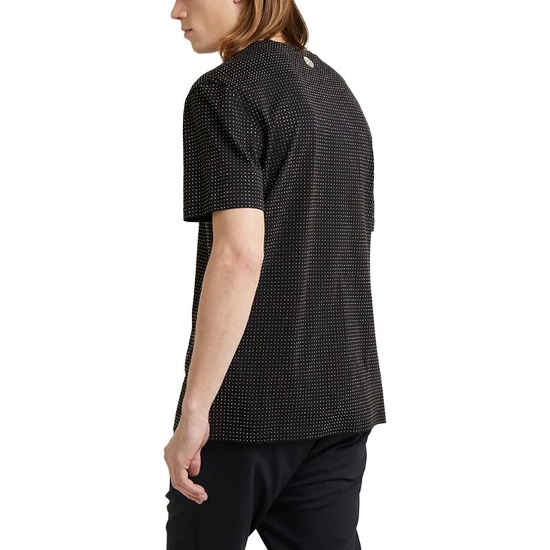 VERSACE  Black Solid Color Crew Neck Short Sleeve T-Shirt V800683R4-VJ00180-V1008 圖 4