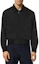 Shop VERSACE Black Solid Color Zip-Up Long Sleeve Jacket 1015726-1A11312-1B000