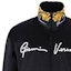 Purchase VERSACE Black Straight-Cut Long Sleeve Jacket with Logo Print. 1002770-1A02035-1B000