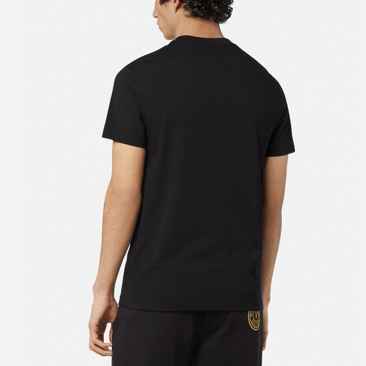 Purchase VERSACE 黑色V Logo圓領短袖T恤 E72GAHT04-ECJ00T-EG89