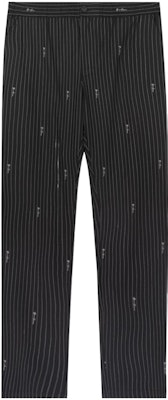 VERSACE Black Wool Striped Straight-Leg Trousers A86689-A235254-A5232 Buy VERSACE Black Wool Striped Straight-Leg Trousers A86689-A235254-A5232