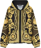 Order VERSACE 黑黃色圖案印花連帽外套。 1014855-1A11381-5BC60