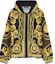 Order Chaqueta con Capucha Estampada Negra y Amarilla de VERSACE con Diseño de Patrón. 1014855-1A11381-5BC60