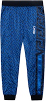 VERSACE Blue Letter Logo Jogger Knit Sweatpants 1004199-1A03029-5U040 VERSACE Blue Letter Logo Jogger Knit Sweatpants 1004199-1A03029-5U040