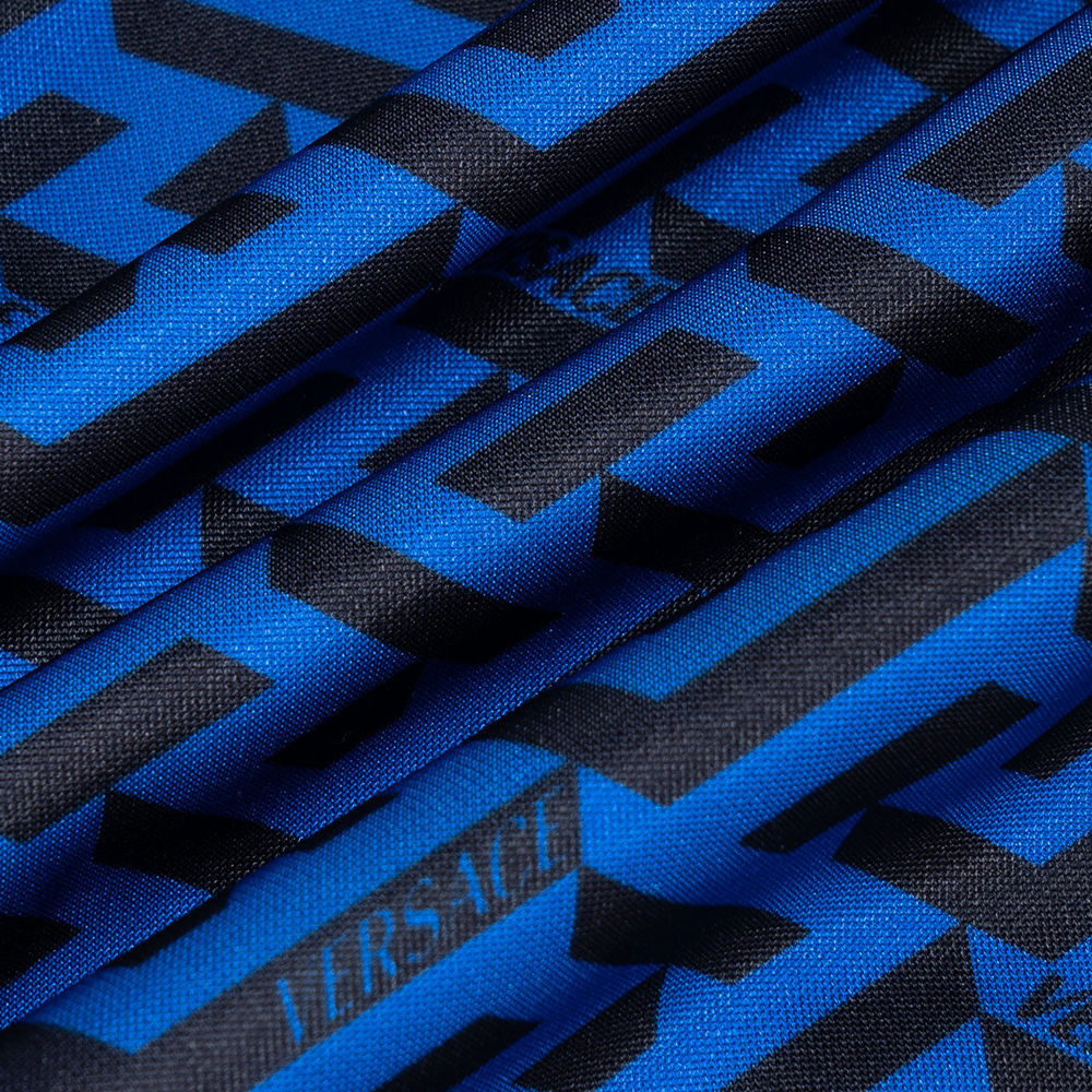 Sizing VERSACE 蓝色字母标志针织运动裤 1004199-1A03029-5U040