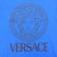 Purchase VERSACE 藍色標誌圖案印花圓領T恤 A89497S-A230901-2UB80