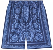 Versace Blue Printed Casual Shorts Fashionable and Versatile 1002476-1A09783_5U960 Versace Blue Printed Casual Shorts Fashionable and Versatile 1002476-1A09783_5U960