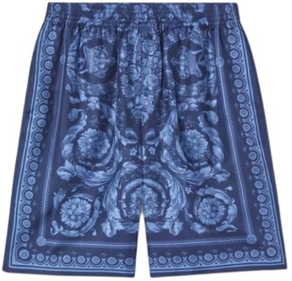 范思哲蓝色印花休闲短裤 时尚百搭 1002476-1A09783_5U960 Order 范思哲蓝色印花休闲短裤 时尚百搭 1002476-1A09783_5U960