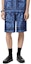 Shop 范思哲蓝色印花休闲短裤 时尚百搭 1002476-1A09783_5U960