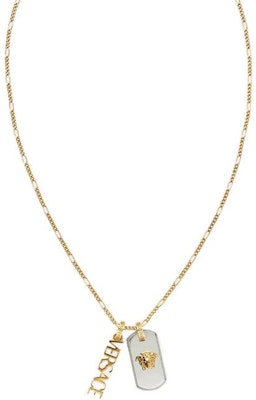 ヴェルサーチ ブラス ネックレス - スタイリッシュなミニマリストデザイン 1006600-1A00620 Order ヴェルサーチ ブラス ネックレス - スタイリッシュなミニマリストデザイン 1006600-1A00620