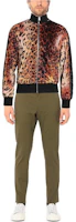 Lookbook 베르사체 브라운 레오파드 프린트 지퍼 업 캐주얼 자켓 A85583-A233958-A7804