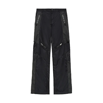Versace Casual Wide-Leg Nylon Track Pants Black Daily Commuter Wear A87541A230415A1008