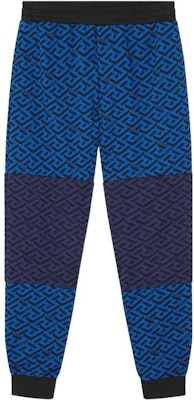 范思哲拼色针织休闲运动裤 - 蓝色 1004187-1A02920-5U040 Buy 范思哲拼色针织休闲运动裤 - 蓝色 1004187-1A02920-5U040