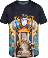 Versace Crew Neck Graphic Print Short Sleeve T-Shirt Black A76113-A223514-A708 Versace Crew Neck Graphic Print Short Sleeve T-Shirt Black A76113-A223514-A708