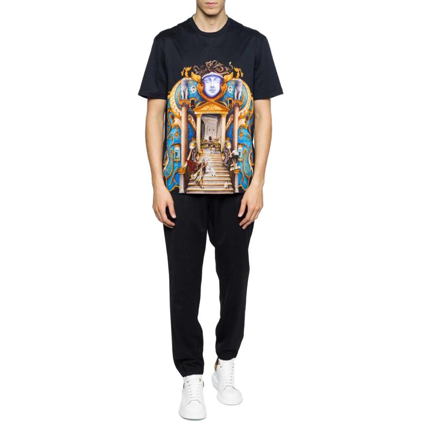 Versace  Crew Neck Graphic Print Short Sleeve T-Shirt Black A76113-A223514-A708 圖 3