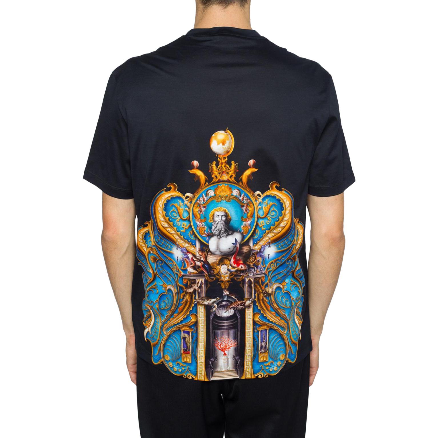 Versace  Crew Neck Graphic Print Short Sleeve T-Shirt Black A76113-A223514-A708 圖 5