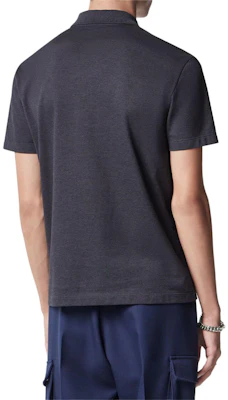 范思哲 深灰色刺绣字母图案短袖POLO衫 1013906-1A09797-1E880 Purchase 范思哲 深灰色刺绣字母图案短袖POLO衫 1013906-1A09797-1E880