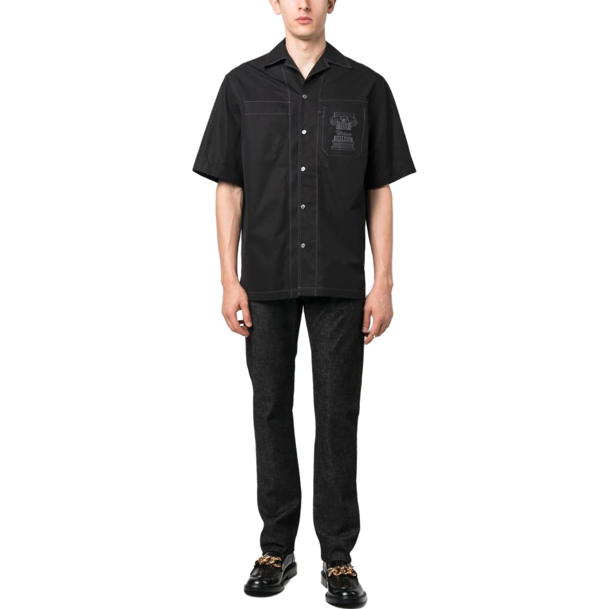 VERSACE  Distressed Mid-Rise Slim Fit Jeans Black 1006078-1A07716-1D040 圖 4