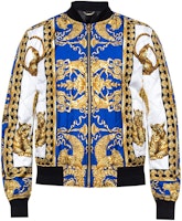 VERSACE Full-Print Zip-Up Jacket with Floral Pattern A79352-A226085-A741 VERSACE Full-Print Zip-Up Jacket with Floral Pattern A79352-A226085-A741