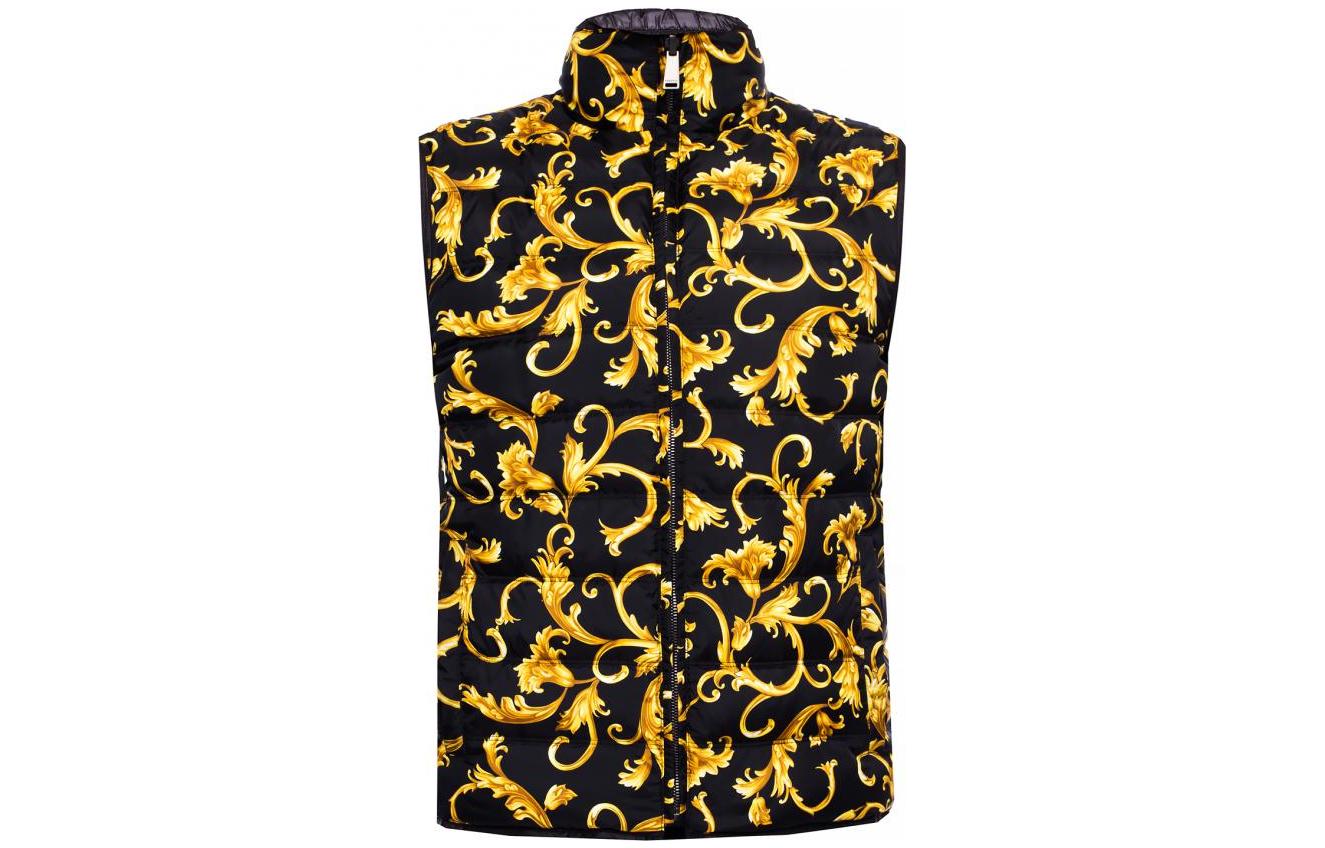 Order VERSACE Rompi Tanpa Lengan Full Print dengan Resleting - Hitam A80318-A226631-A008