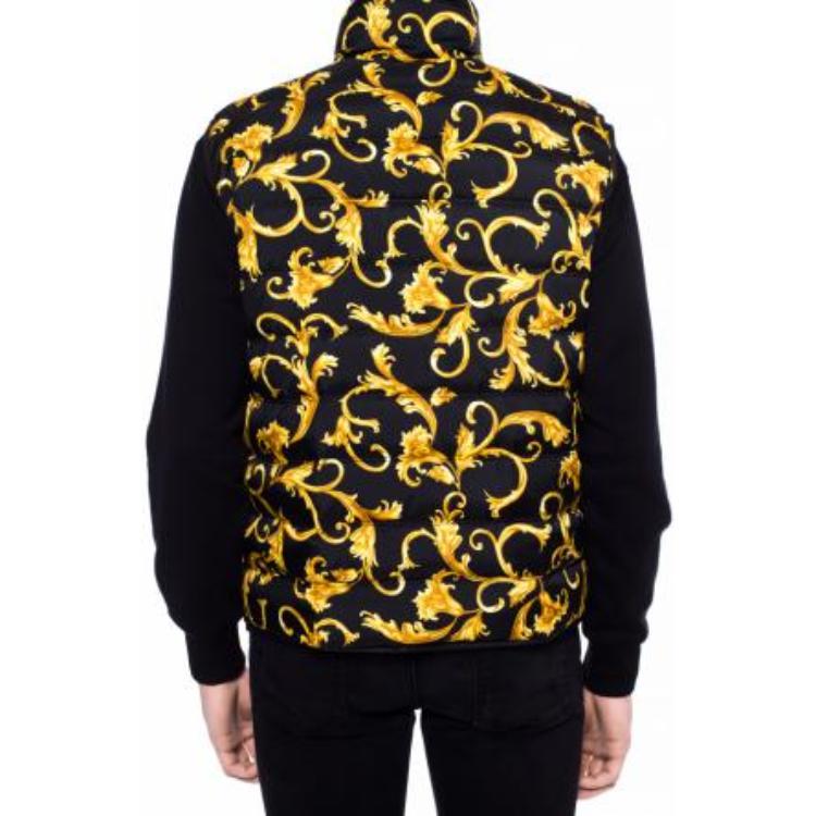 Purchase VERSACE Rompi Tanpa Lengan Full Print dengan Resleting - Hitam A80318-A226631-A008