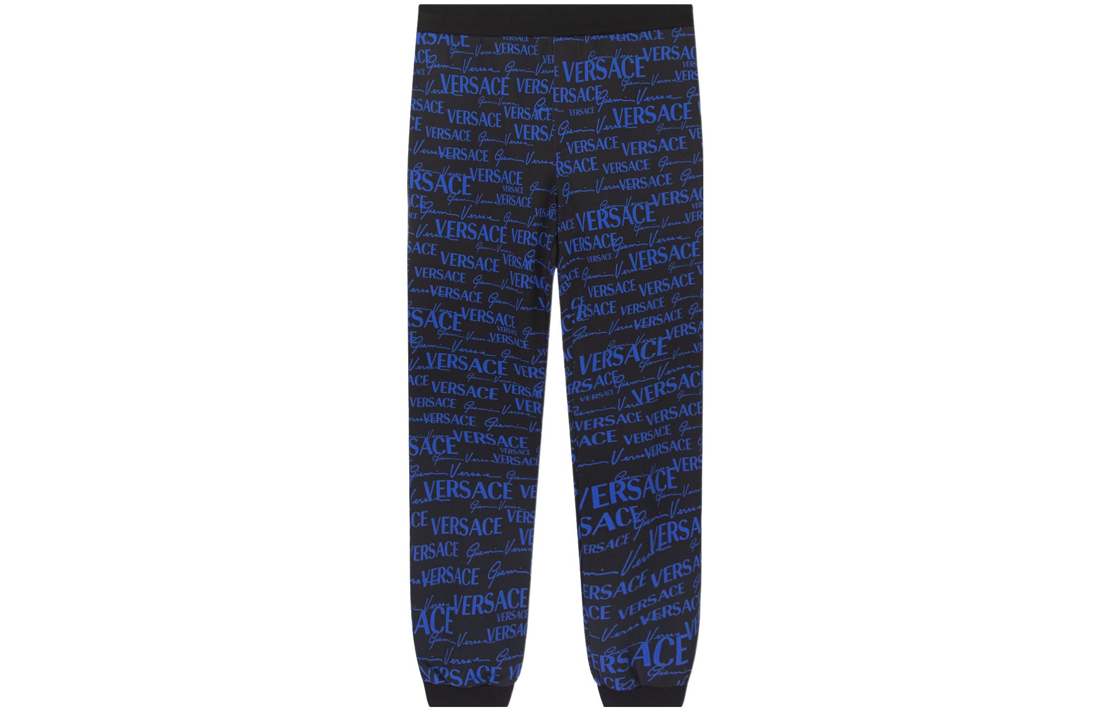 VERSACE  Letter Print Knit Jogger Sweatpants Multicolor. 1003252-1A02294-5B140 圖 2