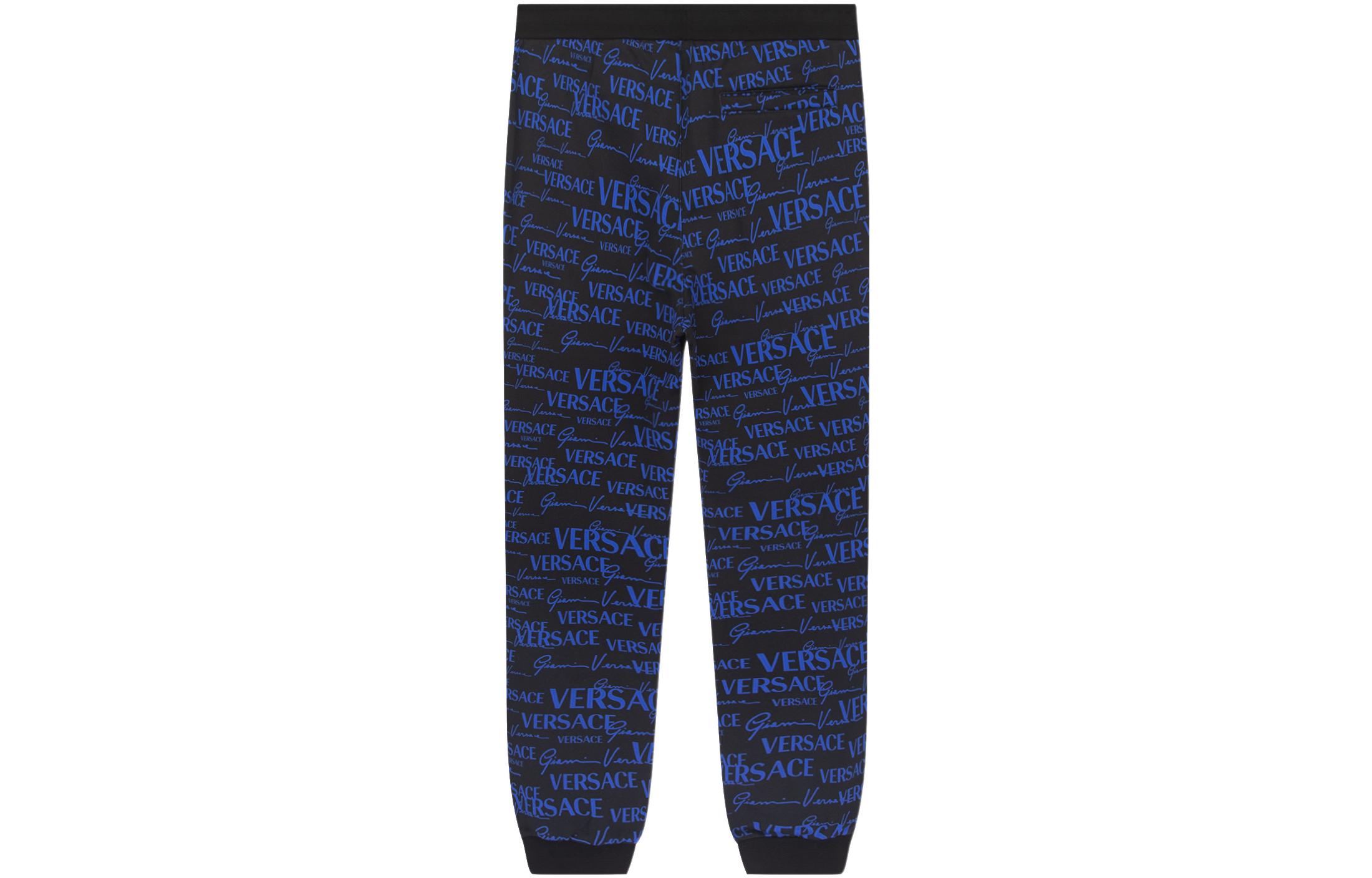 VERSACE  Letter Print Knit Jogger Sweatpants Multicolor. 1003252-1A02294-5B140 圖 3