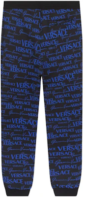 VERSACE Letter Print Knit Jogger Sweatpants Multicolor. 1003252-1A02294-5B140 Lookbook VERSACE Letter Print Knit Jogger Sweatpants Multicolor. 1003252-1A02294-5B140