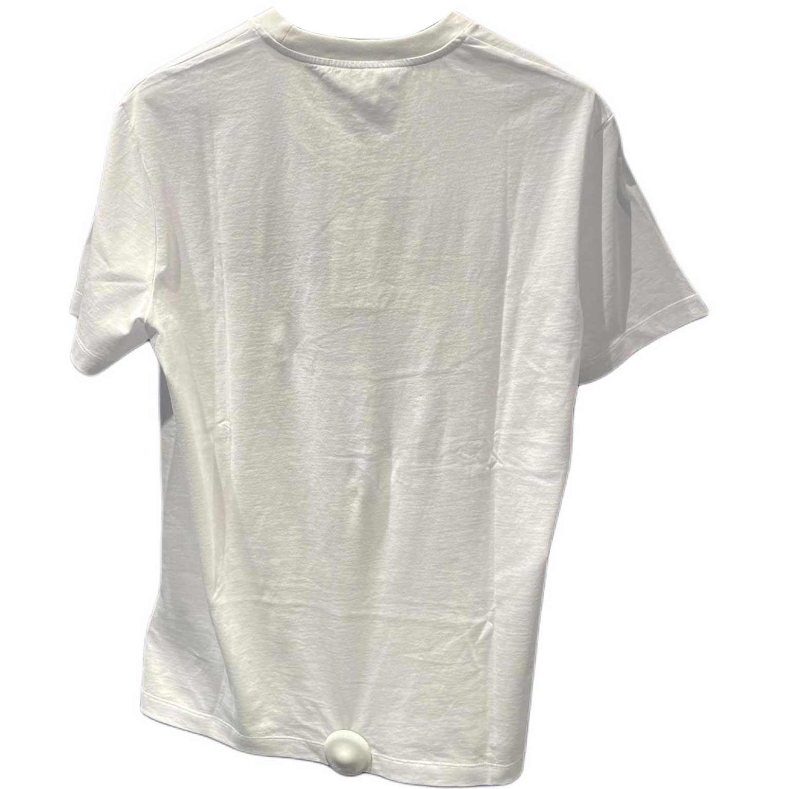 VERSACE  Logo Embroidered Crew Neck Short Sleeve T-Shirt White SS24 1011860-1A10755-2W020 圖 3