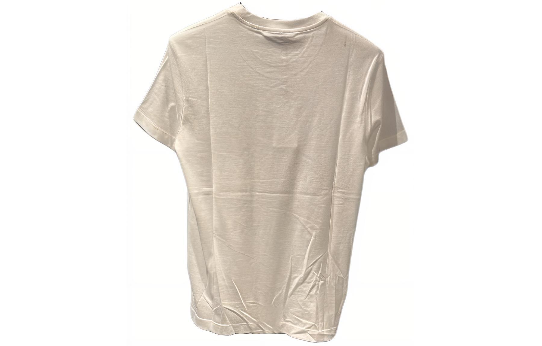 Lookbook VERSACE  Logo Graphic Print Crewneck T-Shirt White. A89497S-A230901-A911