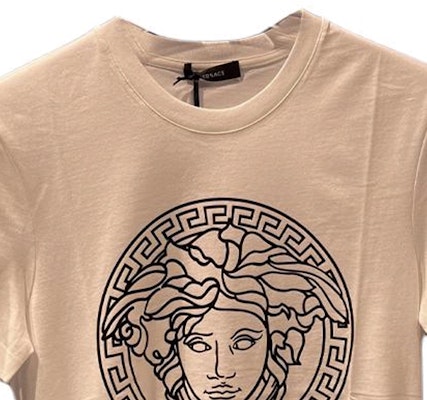 VERSACE Logo Graphic Print Crewneck T-Shirt White. A89497S-A230901-A911 Shop VERSACE Logo Graphic Print Crewneck T-Shirt White. A89497S-A230901-A911