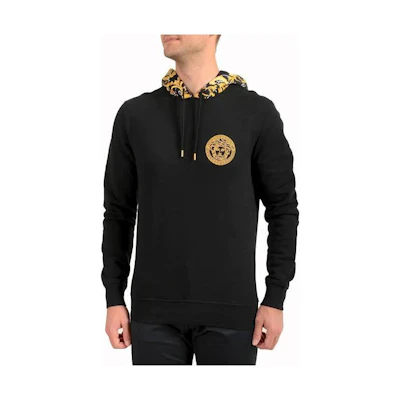 VERSACE Logo Graphic Print Hoodie - Long Sleeve 1003253-1A02295-2B130