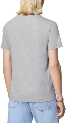 Camiseta de cuello redondo con estampado del logo de Versace en gris. 1014226-1A10088-1E090 Shop Camiseta de cuello redondo con estampado del logo de Versace en gris. 1014226-1A10088-1E090