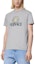 Purchase Camiseta de cuello redondo con estampado del logo de Versace en gris. 1014226-1A10088-1E090