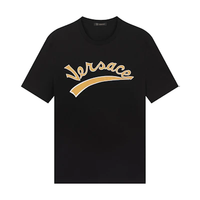 VERSACE Logo Print Crewneck Short Sleeve T-Shirt A87082S-A232949-A008
