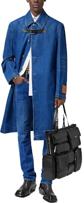 VERSACE 藍色丹寧長外套 單排扣休閒外套 1010997-1A07987-1D520 Lookbook VERSACE 藍色丹寧長外套 單排扣休閒外套 1010997-1A07987-1D520