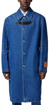 VERSACE 藍色丹寧長外套 單排扣休閒外套 1010997-1A07987-1D520 Shop VERSACE 藍色丹寧長外套 單排扣休閒外套 1010997-1A07987-1D520