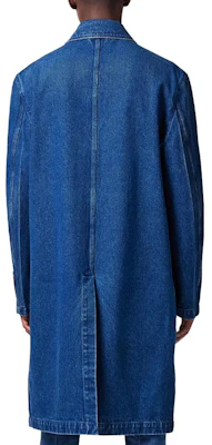 VERSACE 藍色丹寧長外套 單排扣休閒外套 1010997-1A07987-1D520 Purchase VERSACE 藍色丹寧長外套 單排扣休閒外套 1010997-1A07987-1D520