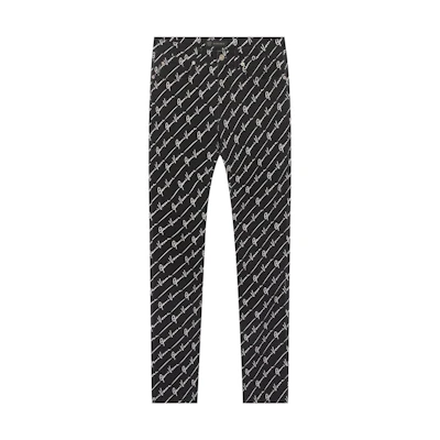 VERSACE Low-Rise Signature Black Denim Jeans with Side Pockets A81832-A232874-A7008