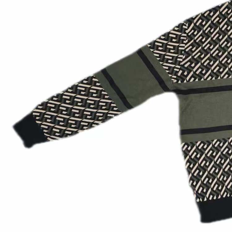 VERSACE  Medusa Jacquard Crewneck Pullover Sweater - Green 1008136-1A05826-5B150 圖 5